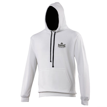 Fishing It's a Way of Life Contrast Hoodie