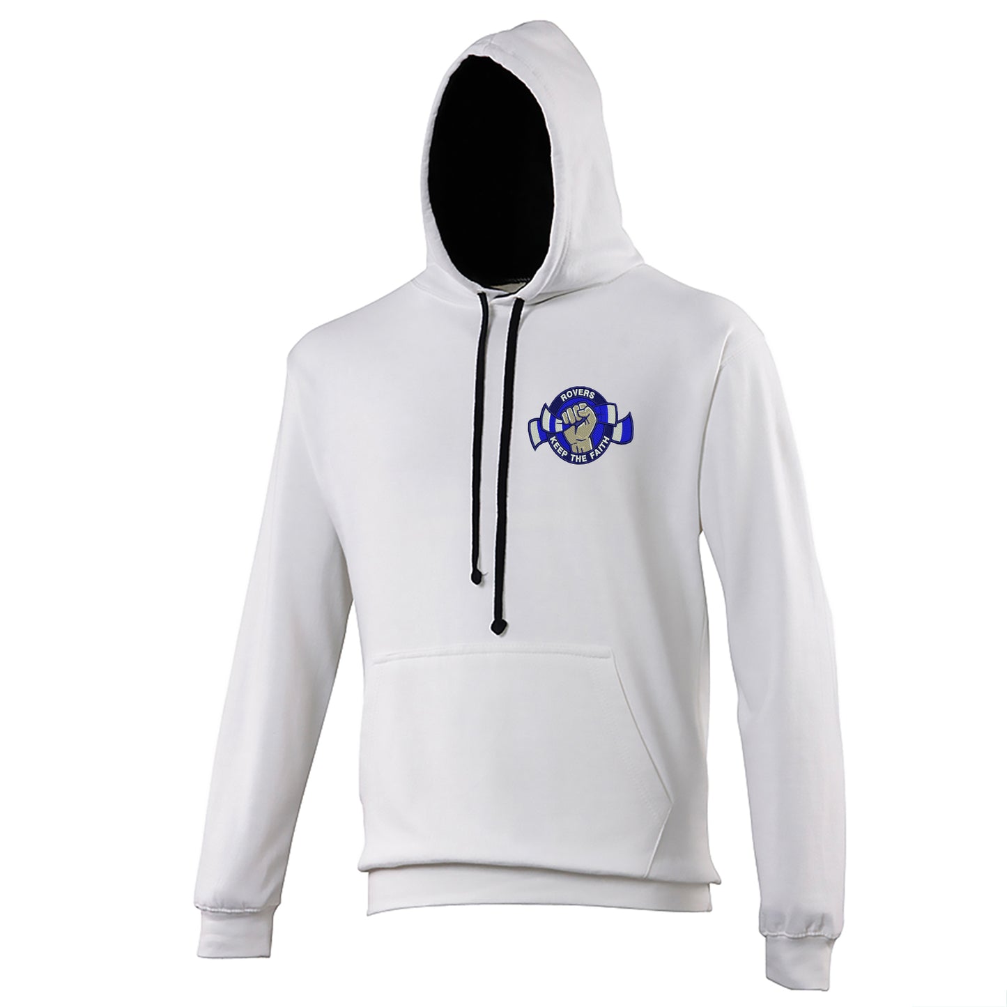 Rovers Keep The Faith Contrast Hoodie