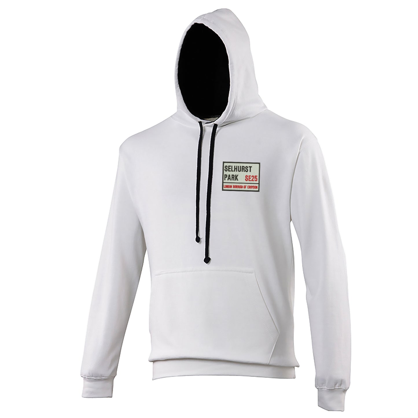 Selhurst Park SE25 Embroidered Contrast Hoodie