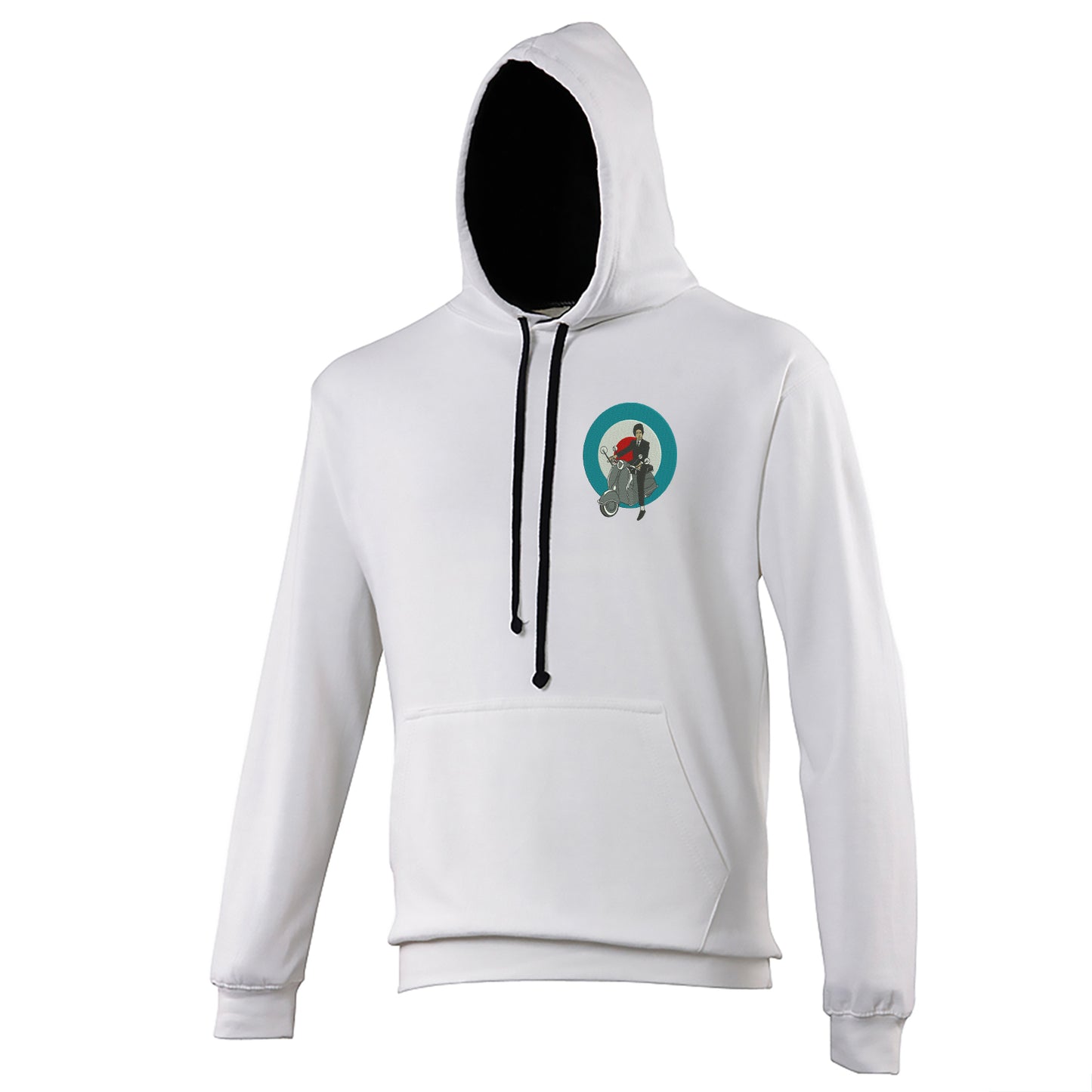 Retro MOD Scooter Contrast Hoodie