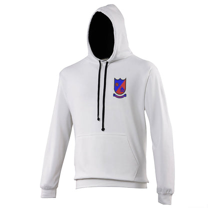 Retro Aldershot 1972 Embroidered Contrast Hoodie