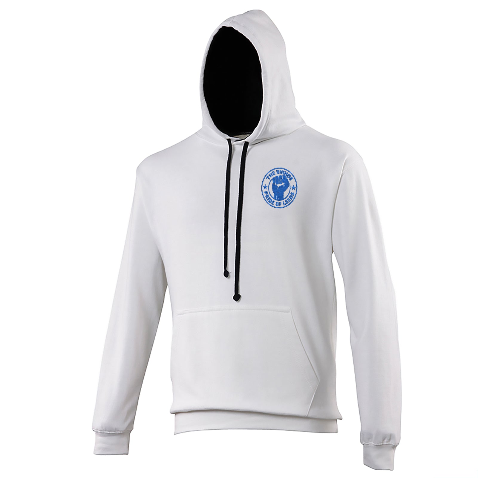 Leeds Rhinos Rugby League Contrast Hoodie