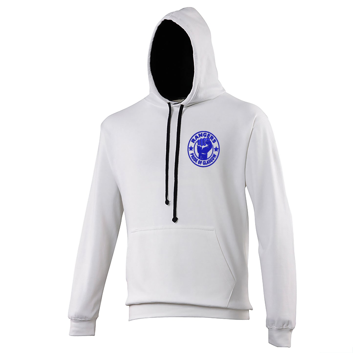 Rangers Pride of Glasgow Embroidered Contrast Hoodie