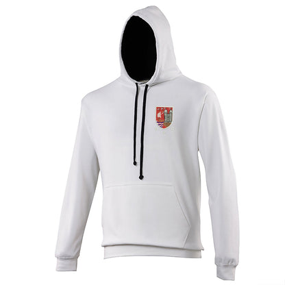 Retro Bristol Rugby 1980s Embroidered Contrast Hoodie