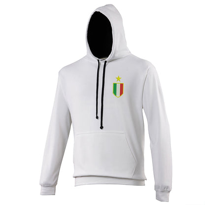 Retro Juventus 1961 Embroidered Contrast Hoodie