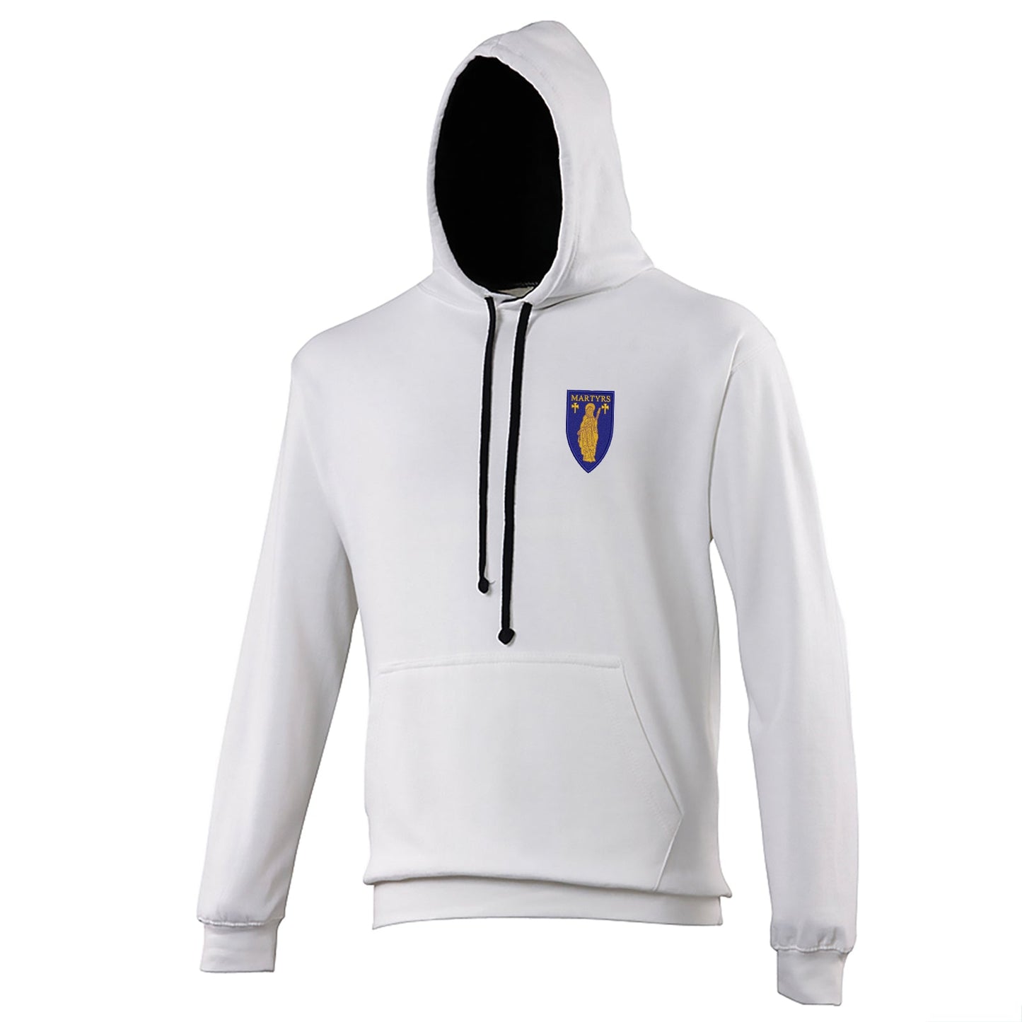 Retro Merthyr Tydfil Embroidered Contrast Hoodie