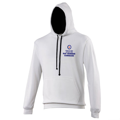 Proud to Have Served in The RAF Bomber Command Embroidered Contrast Hoodie