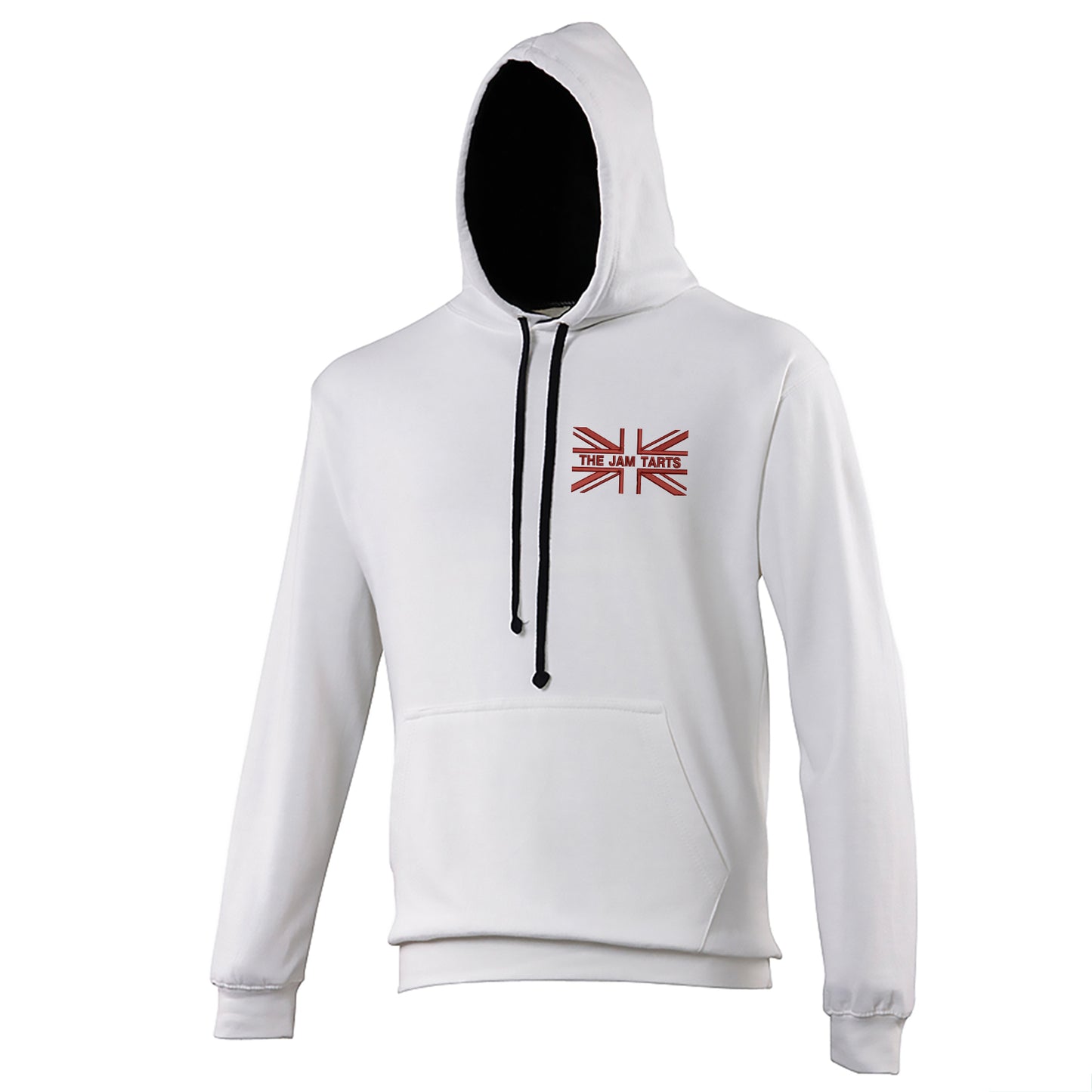 The Jam Tarts Union Jack Embroidered Contrast Hoodie