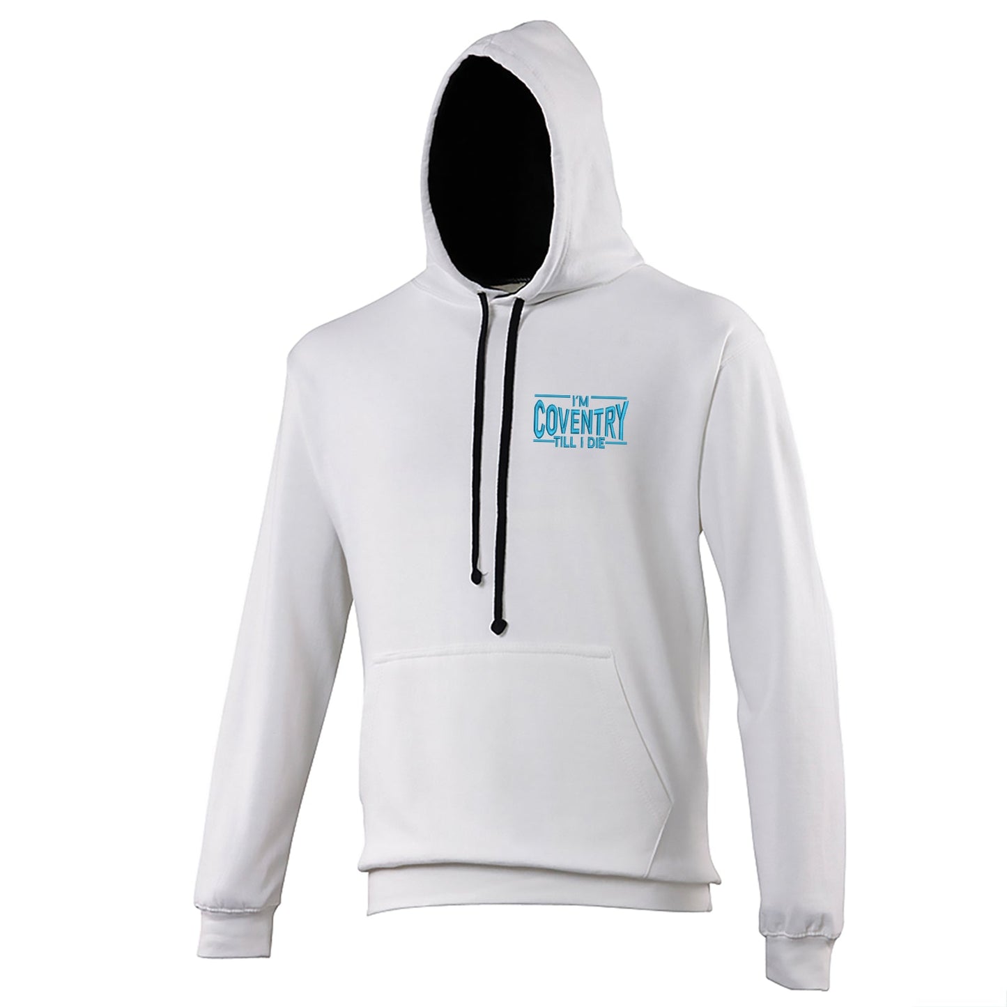 I'm Coventry Till I Die Embroidered Contrast Hoodie