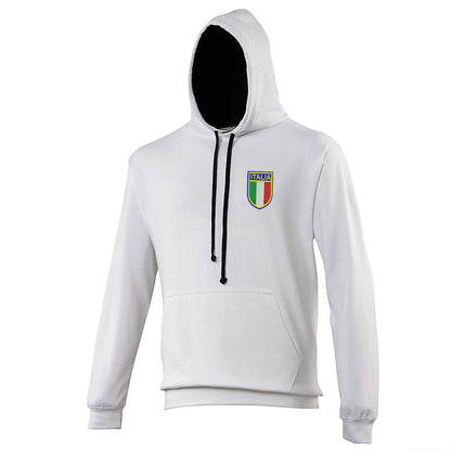 Retro Italy 1952 Embroidered Contrast Hoodie