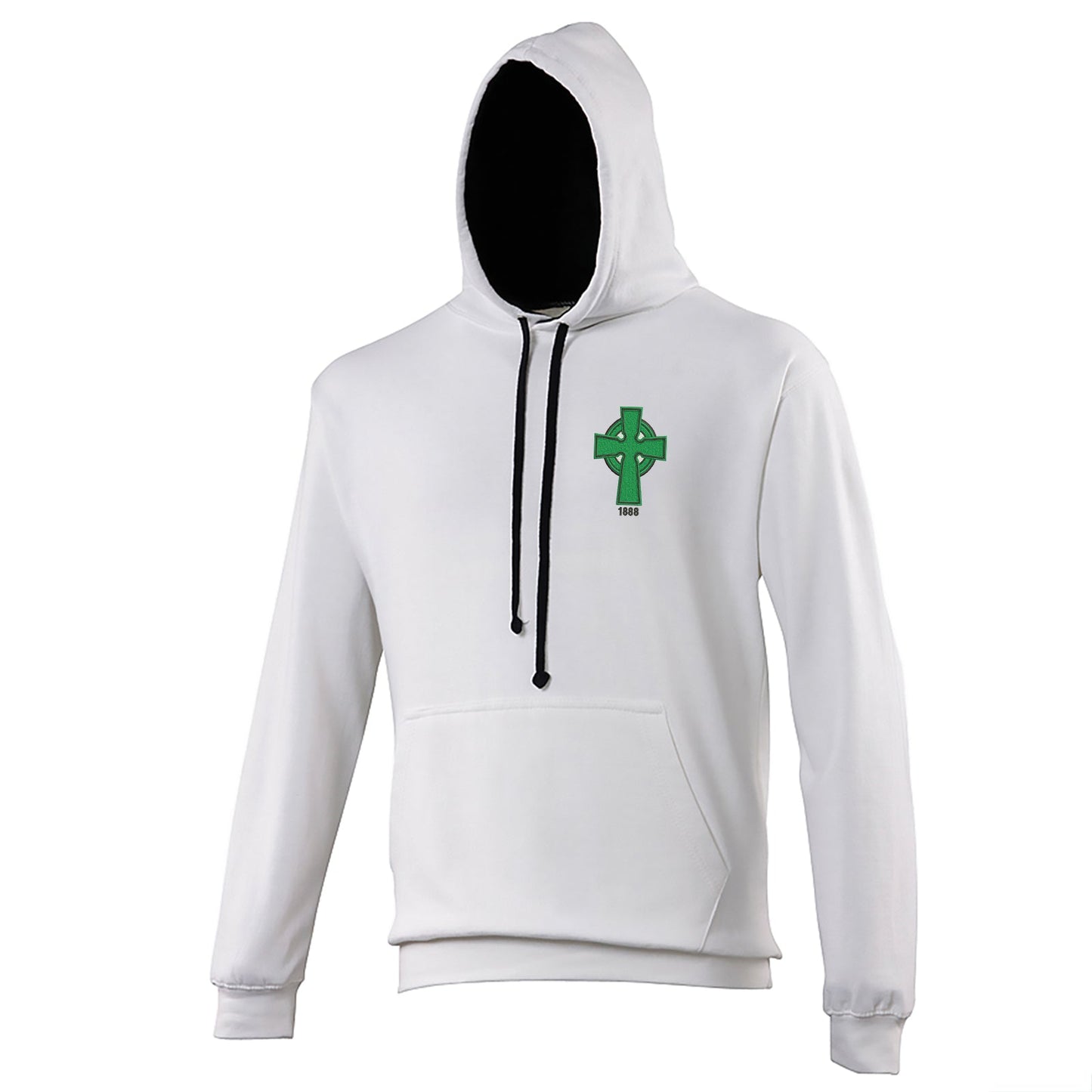 Retro Celtic 1888 Embroidered Contrast Hoodie