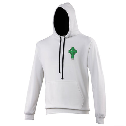 Retro Celtic 1888 Embroidered Contrast Hoodie