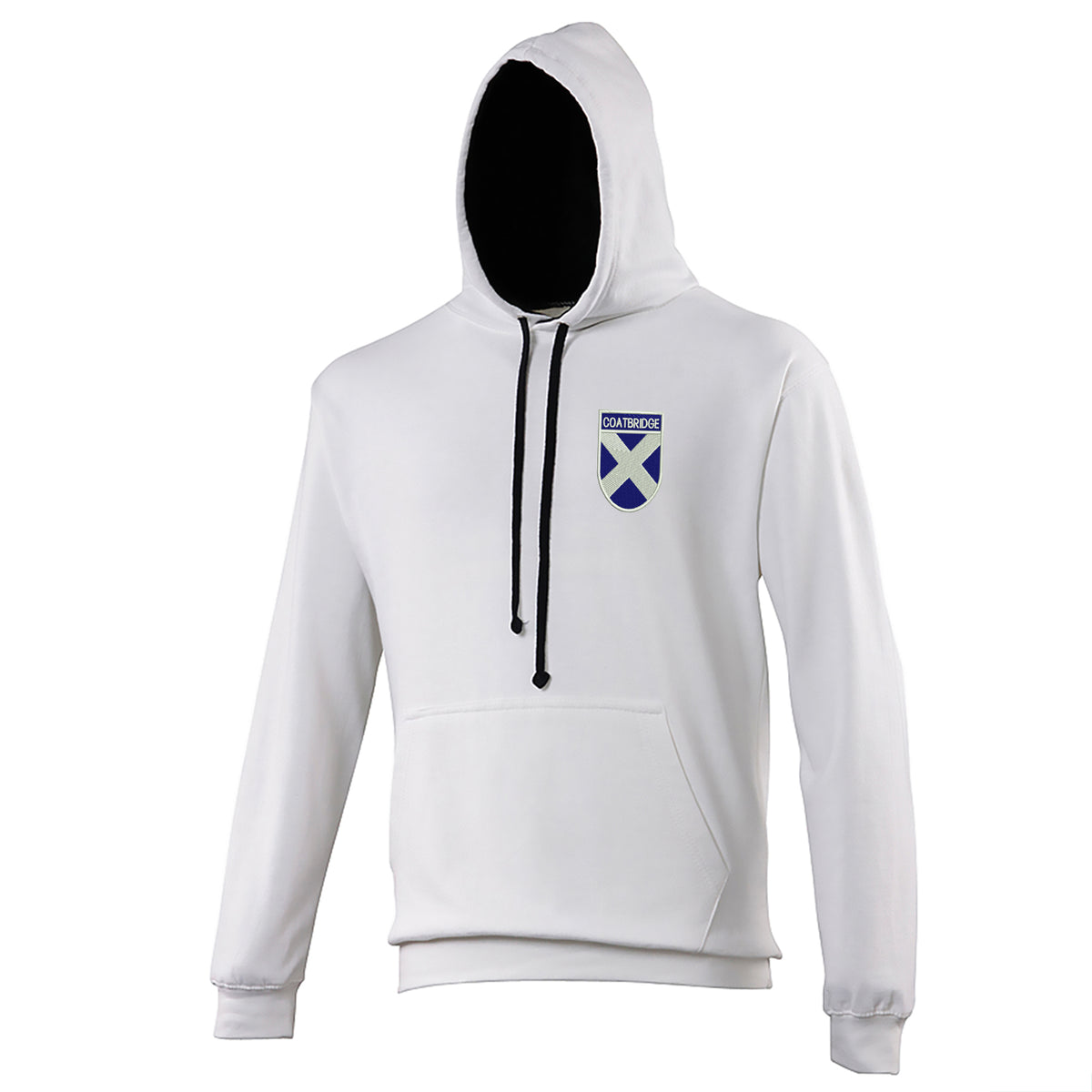 Coatbridge Flag of Scotland Shield Contrast Hoodie