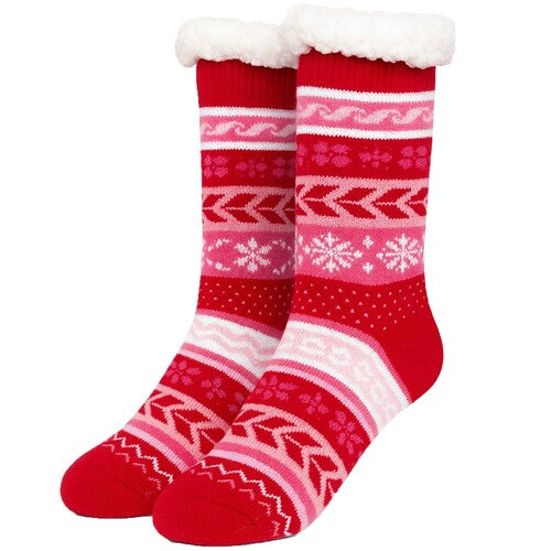 Ladies Christmas Slipper Socks