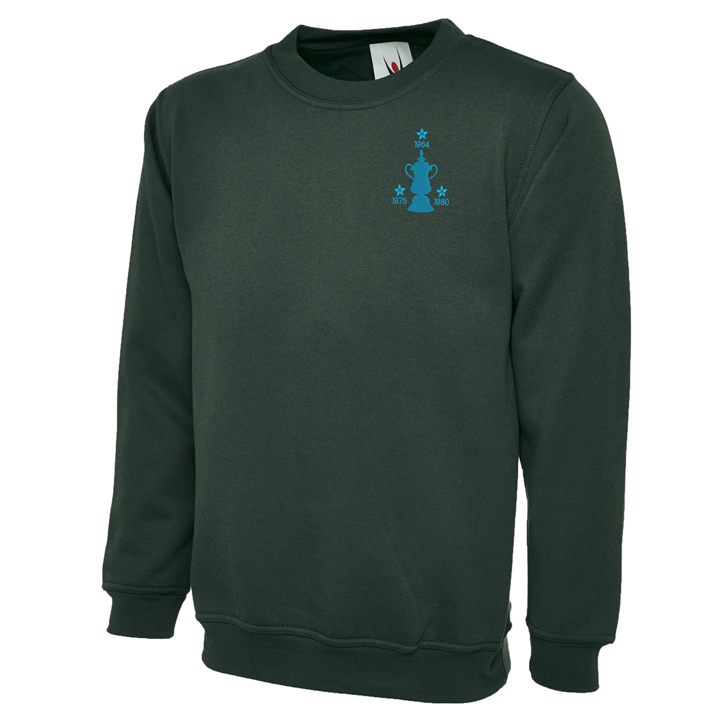 Retro West Ham Three Time Cup Winners Embroidered Classic Sweatshirt