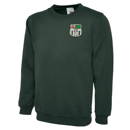 Retro Forest Green 1975 Embroidered Classic Sweatshirt