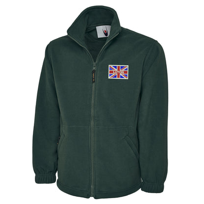 Luton Coloured Union Jack Embroidered Premium Fleece