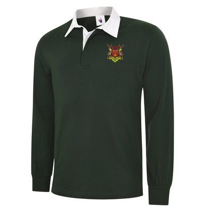 Retro Nottm Forest 1970 Embroidered Long Sleeve Rugby Shirt