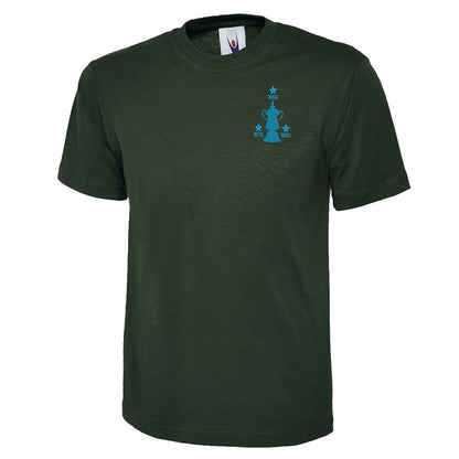 Retro West Ham Three Time Cup Winners Embroidered Classic T-Shirt