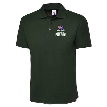 Proud to Have Served in The REME Embroidered Classic Polo Shirt