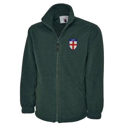 City Flag of England Shield Premium Fleece Jacket