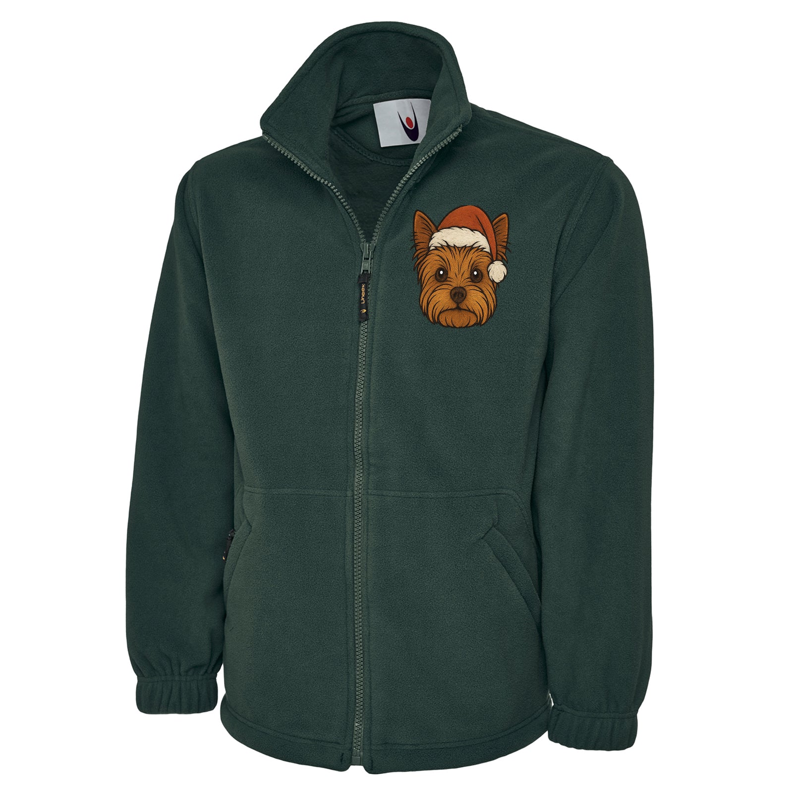 Yorkshire Terrier Christmas Fleece Jacket