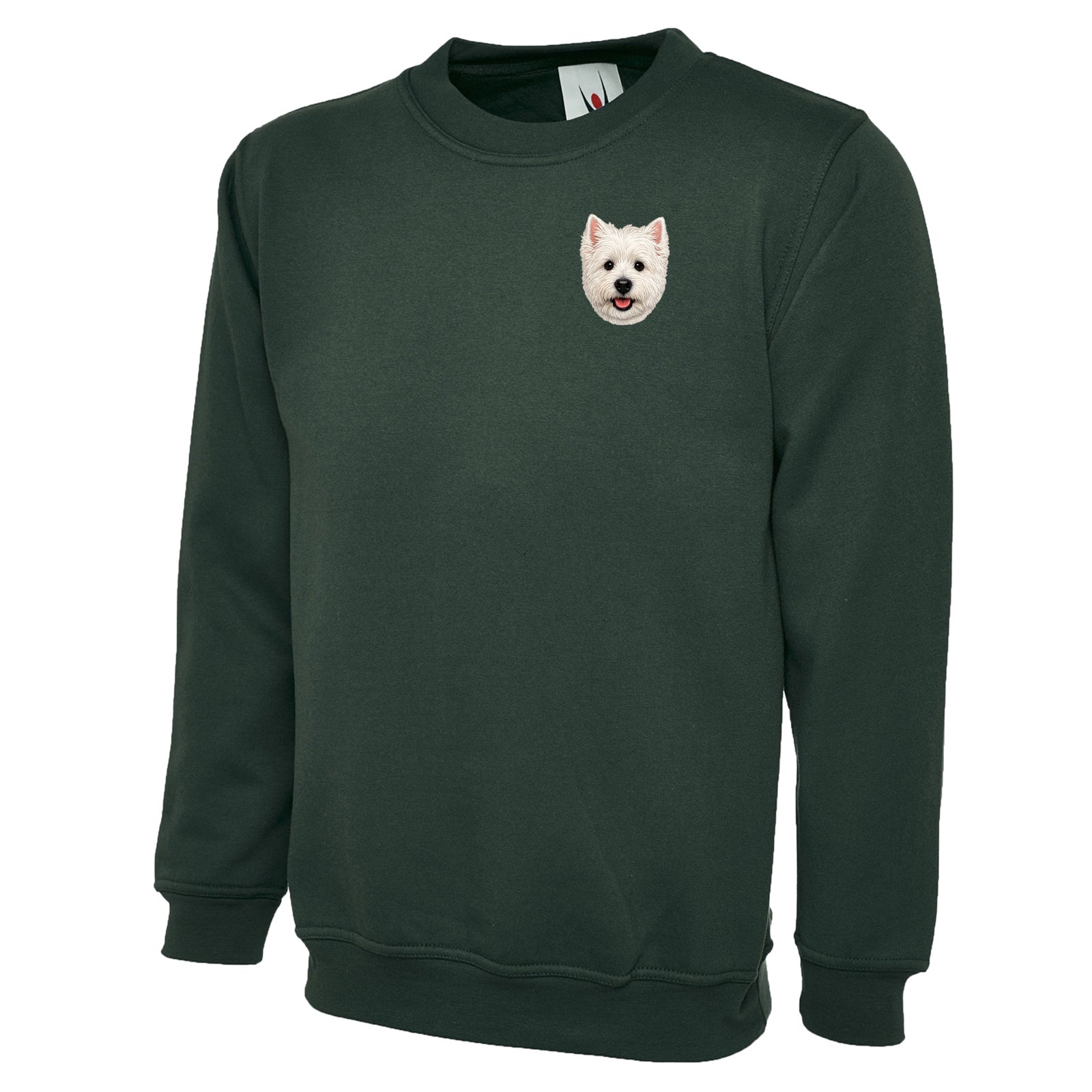 Westie Dog Face Sweatshirt 