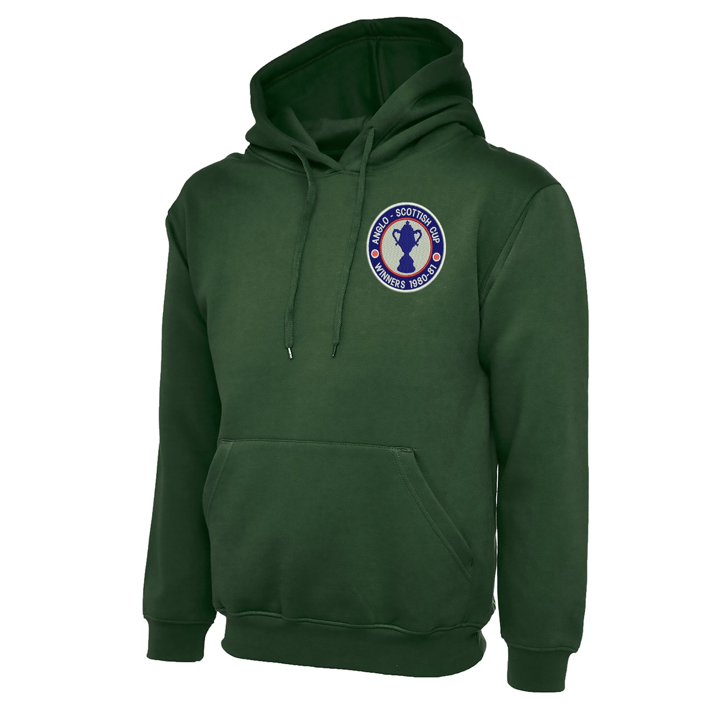 Retro Chesterfield Anglo-Scottish Cup Winners 1981 Embroidered Hoodie
