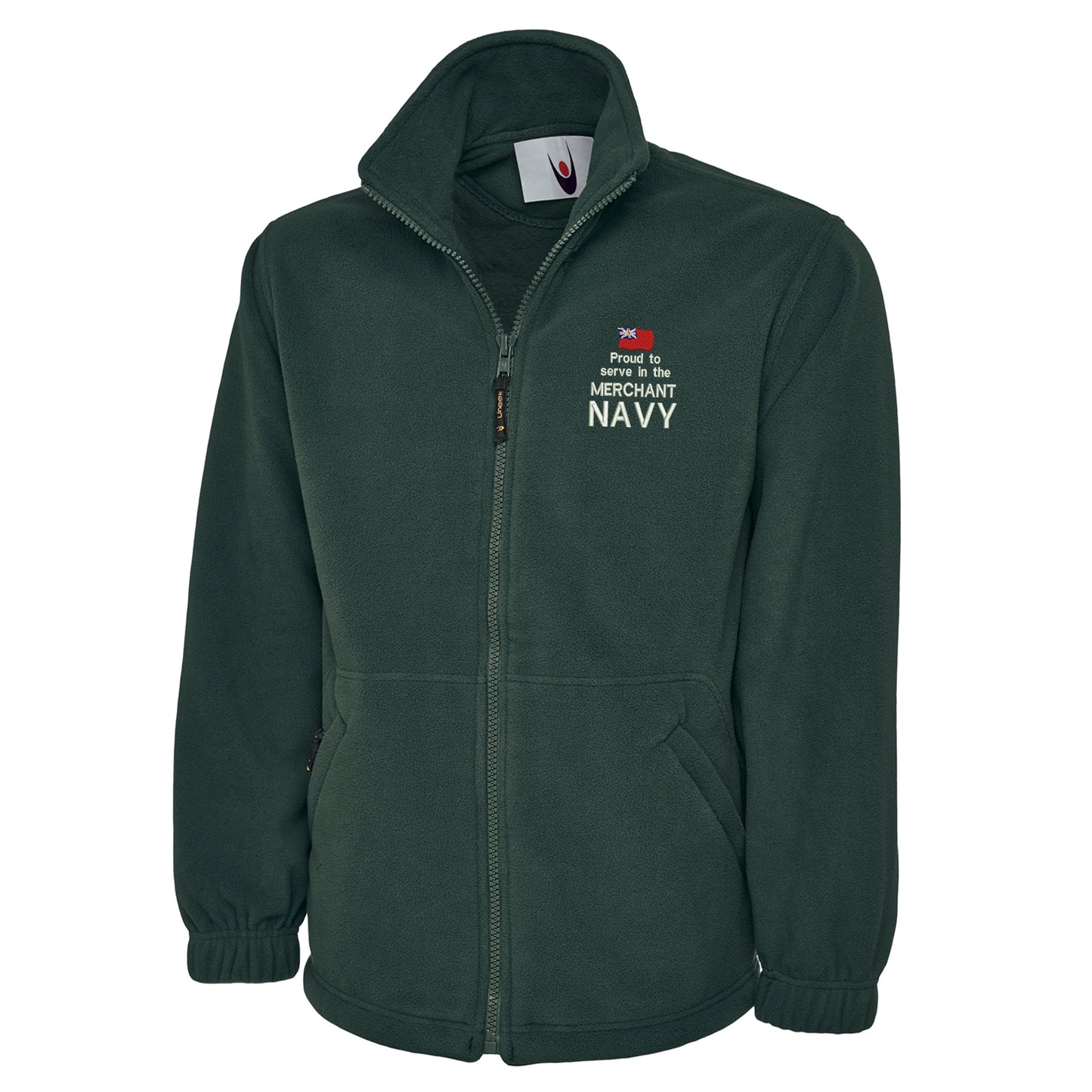 Proud to Serve in The Merchant Navy Embroidered Premium Fleece