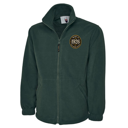 Made in 1926 Birthday Fleece Jacket 