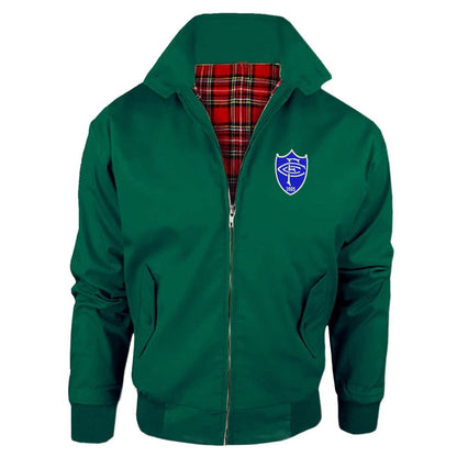 Retro Aston Martin 1920 Embroidered Classic Harrington Jacket