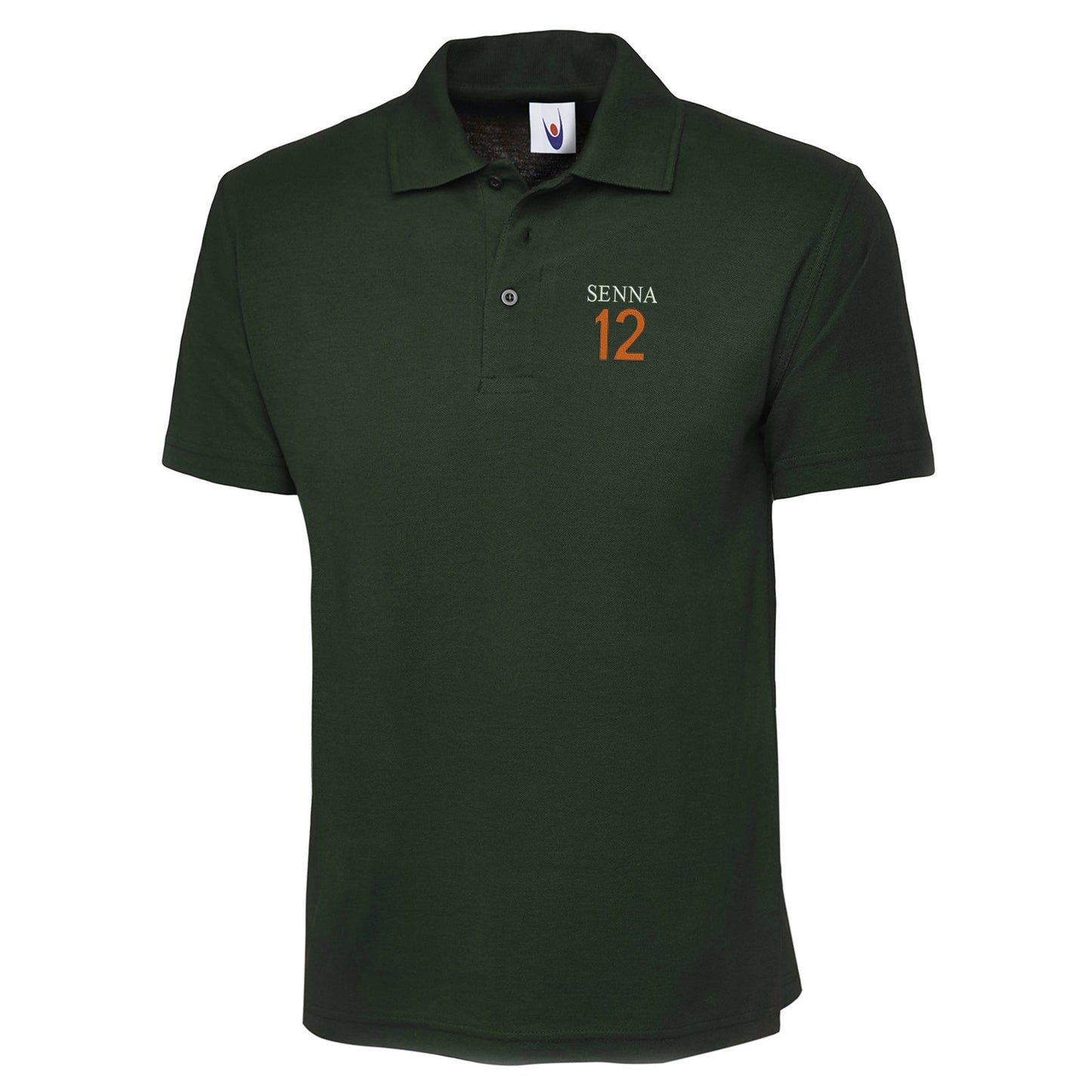 Retro Senna 12 Embroidered Classic Polo Shirt