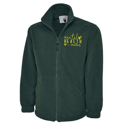 Yellow Mental Health Fleece Jacket