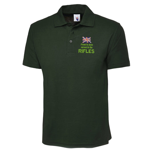Proud to Have Served in The Rifles Polo Shirt
