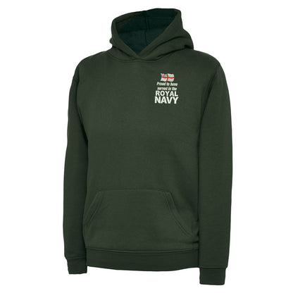 Proud to Have Served in The Royal Navy Embroidered Children's Hoodie