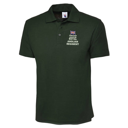 Proud to Have Served in The Royal Anglian Regiment Embroidered Classic Polo Shirt