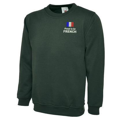 Proud to be French Embroidered Classic Sweatshirt