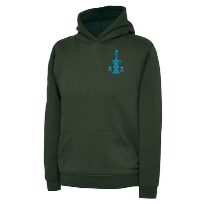 Retro West Ham Three Time Cup Winners Embroidered Children's Hoodie