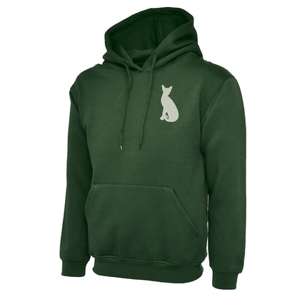 Siamese Cat Embroidered Hoodie