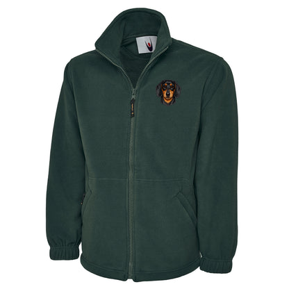 Dachshund Dog Face Fleece Jacket
