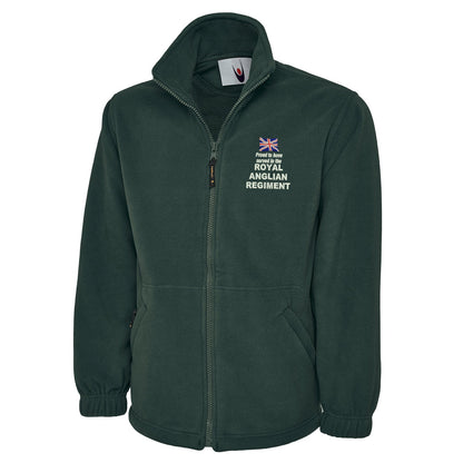 Proud to Have Served in The Royal Anglian Regiment Embroidered Premium Fleece