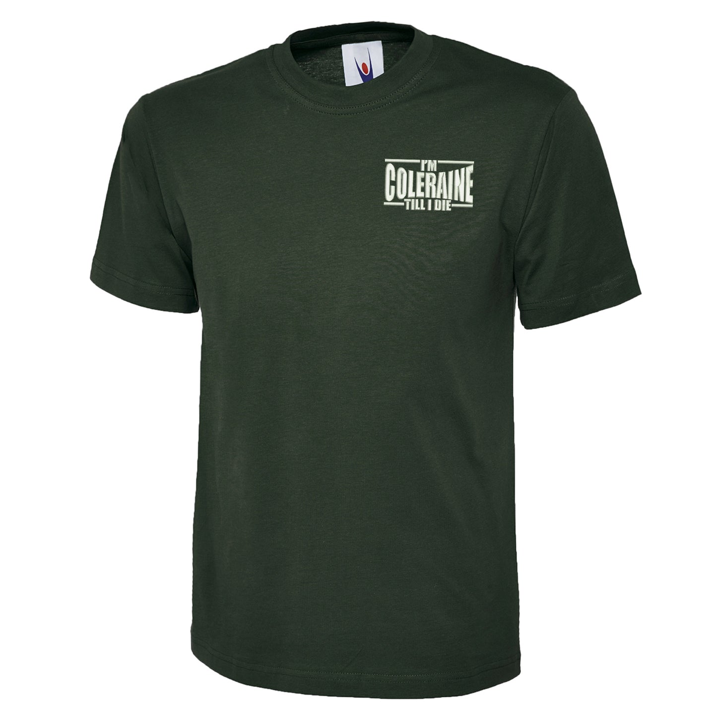 I am Coleraine Embroidered T Shirt