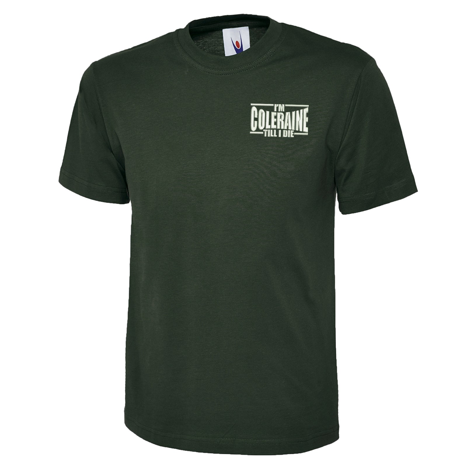 I am Coleraine Embroidered T Shirt