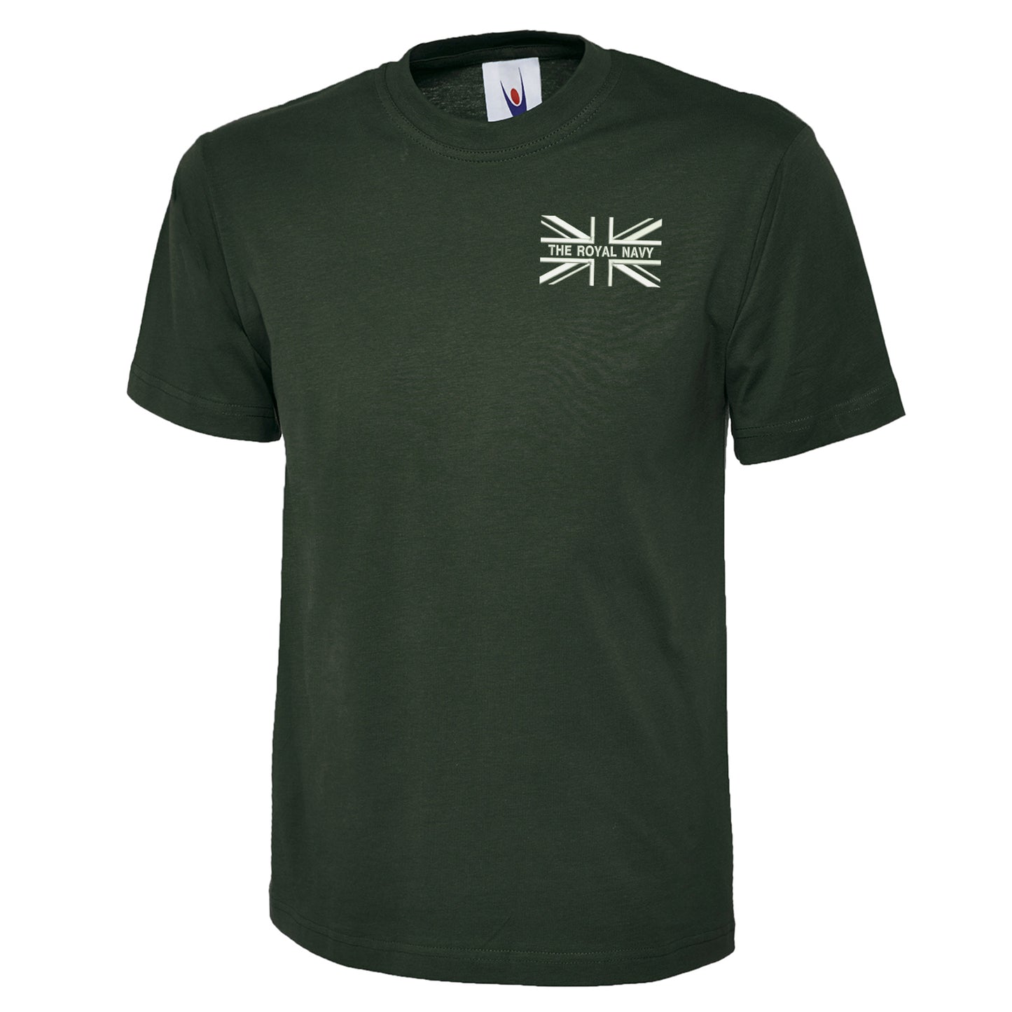 The Royal Navy Union Jack Embroidered Classic T-Shirt