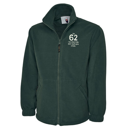 62nd Birthday Fleece Jacket