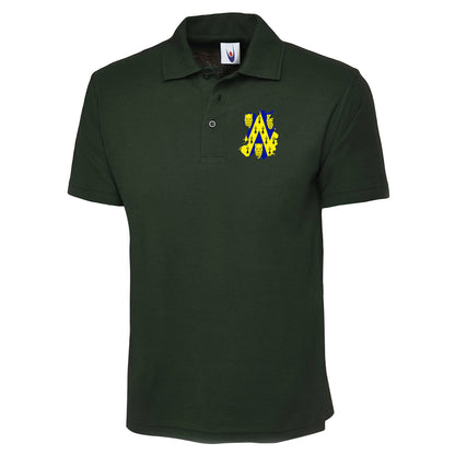 Shropshire Flag Map Embroidered Classic Polo Shirt
