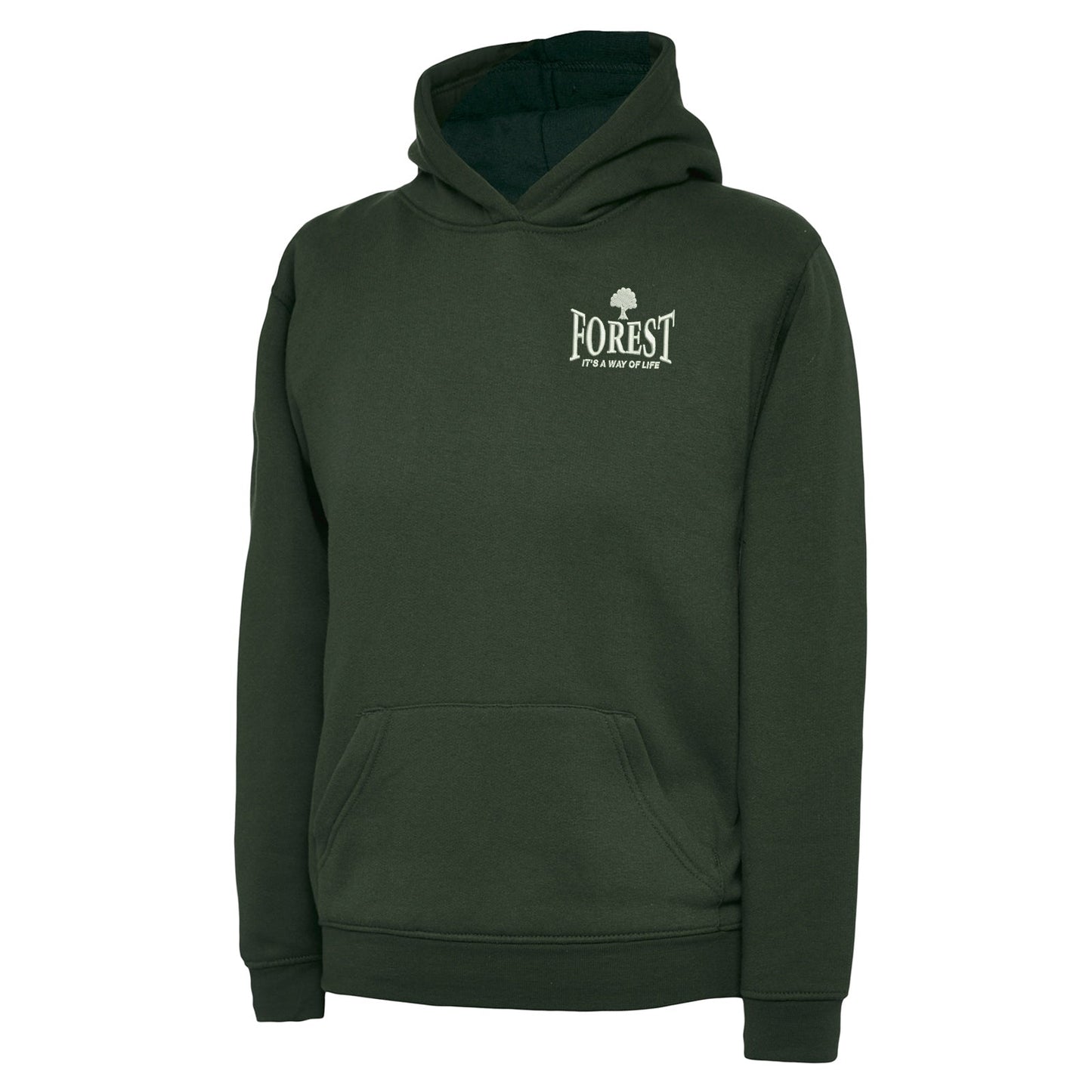 Forest It's a Way of Life Embroidered Children's Hoodie