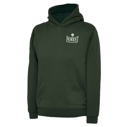 Forest It's a Way of Life Embroidered Children's Hoodie