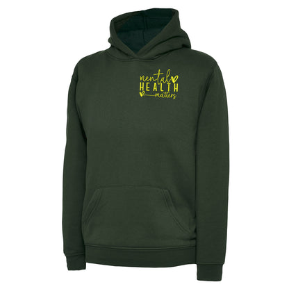 Children's Yellow Mental Health Hoodie 