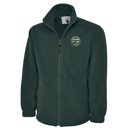Retro Forest Green Rovers Fleece Jacket